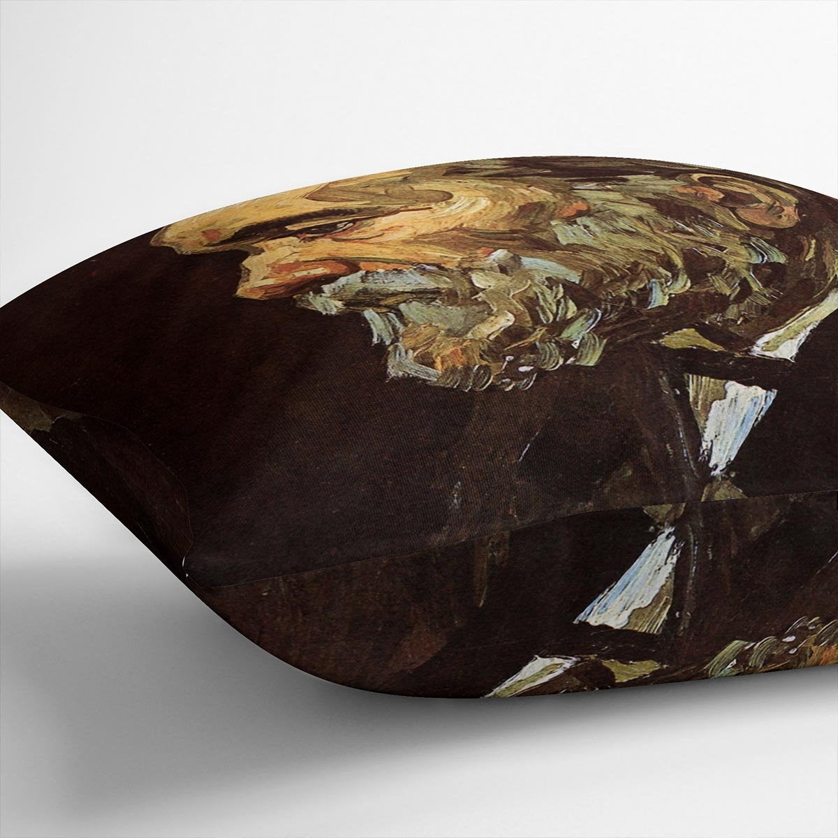 Portrait of an Old Man with Beard by Van Gogh Throw Pillow