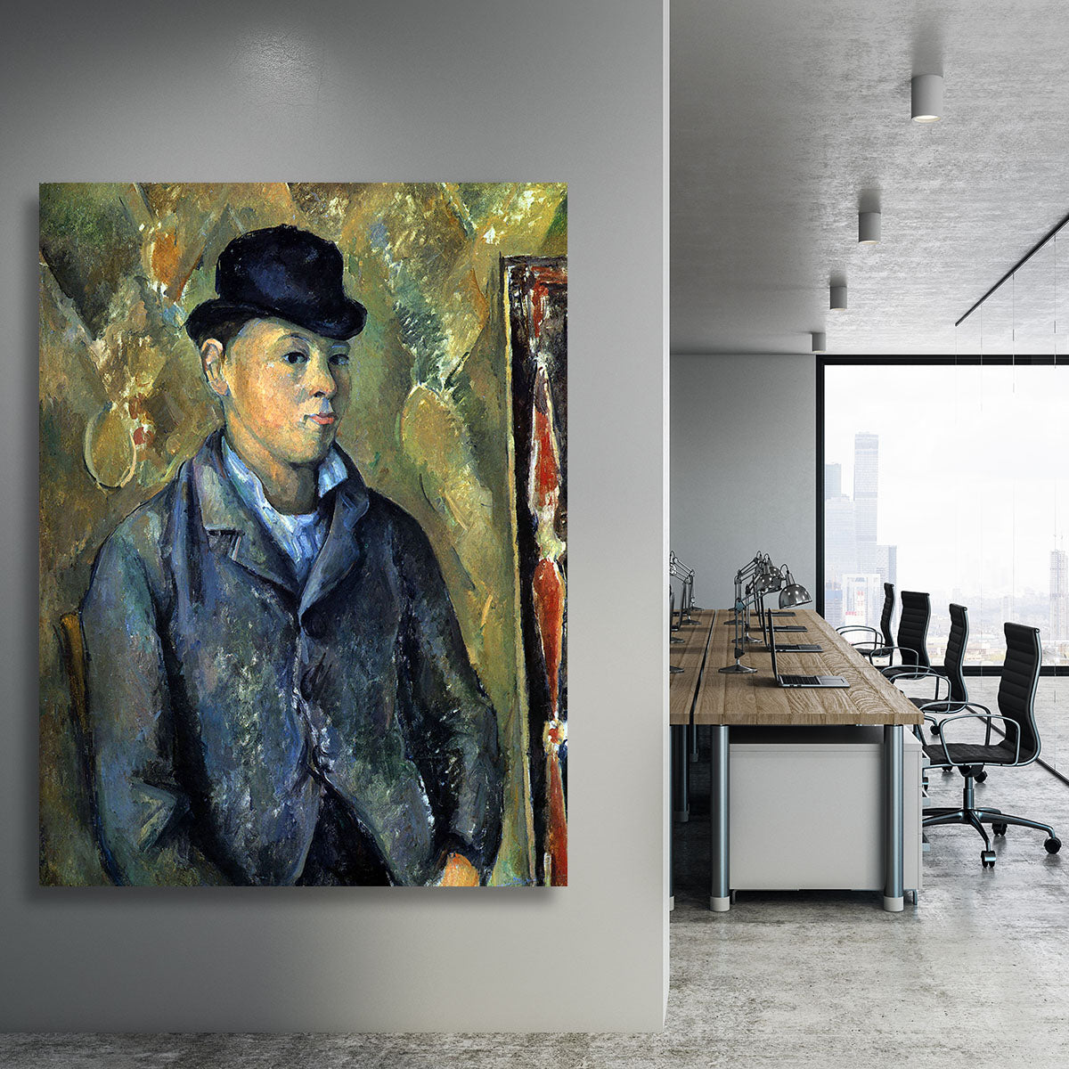 Portrait of his son Paul CÇzanne by Cezanne Canvas Print or Poster - Canvas Art Rocks - 3