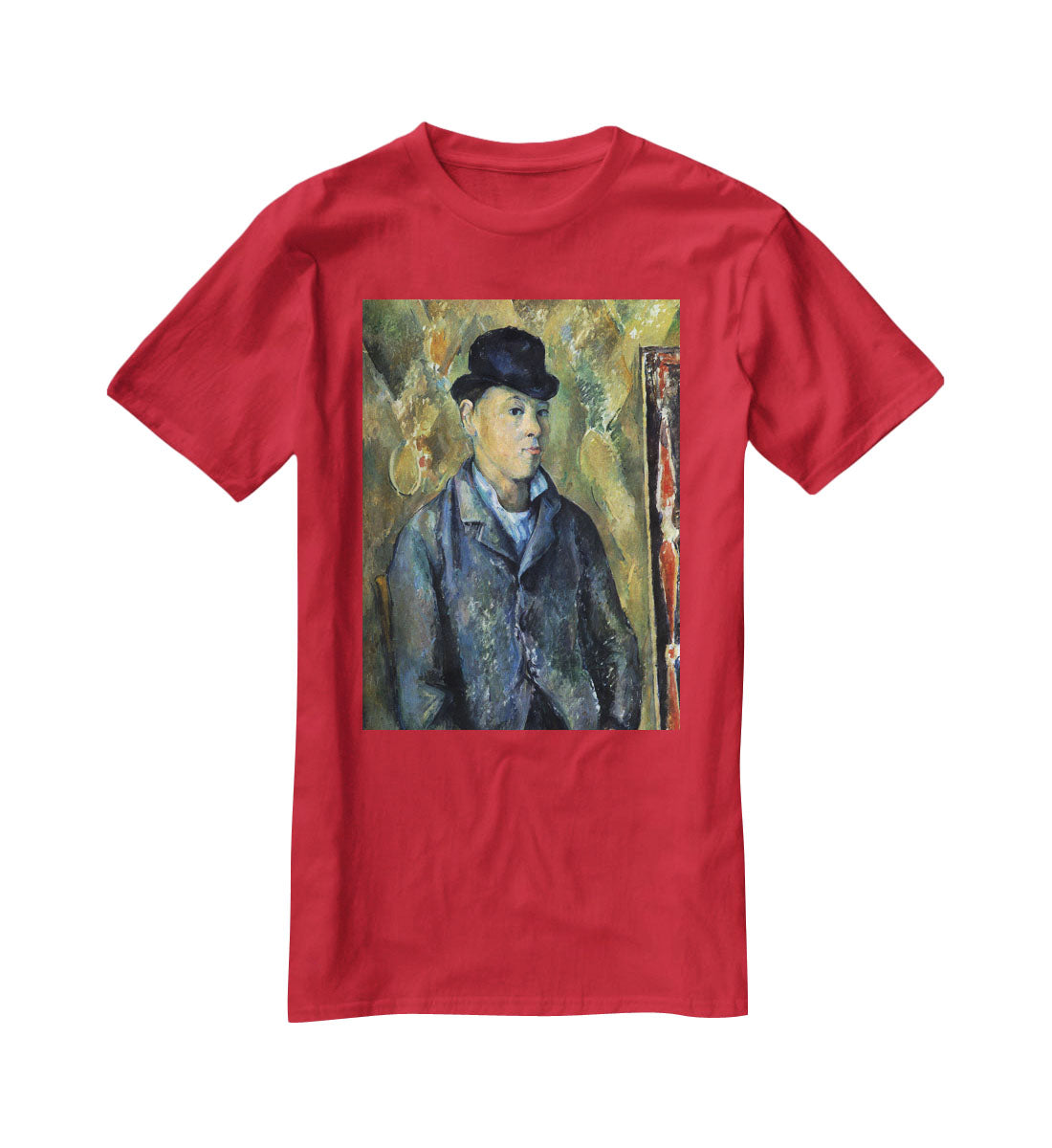 Portrait of his son Paul CÇzanne by Cezanne T-Shirt - Canvas Art Rocks - 4