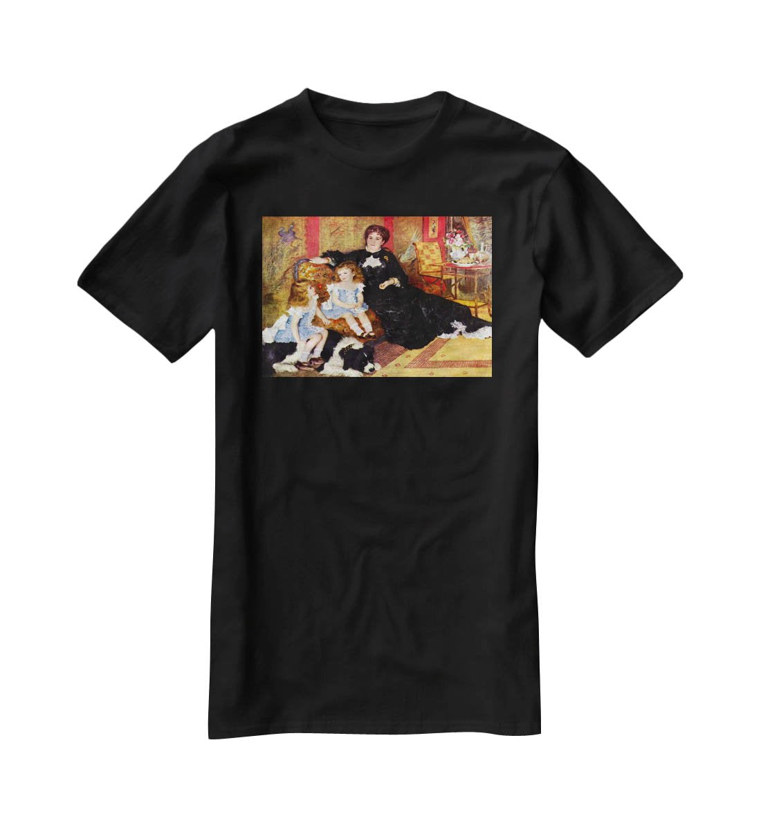 Portrait of the Mrs Charpentier and her children by Renoir T-Shirt - Canvas Art Rocks - 1