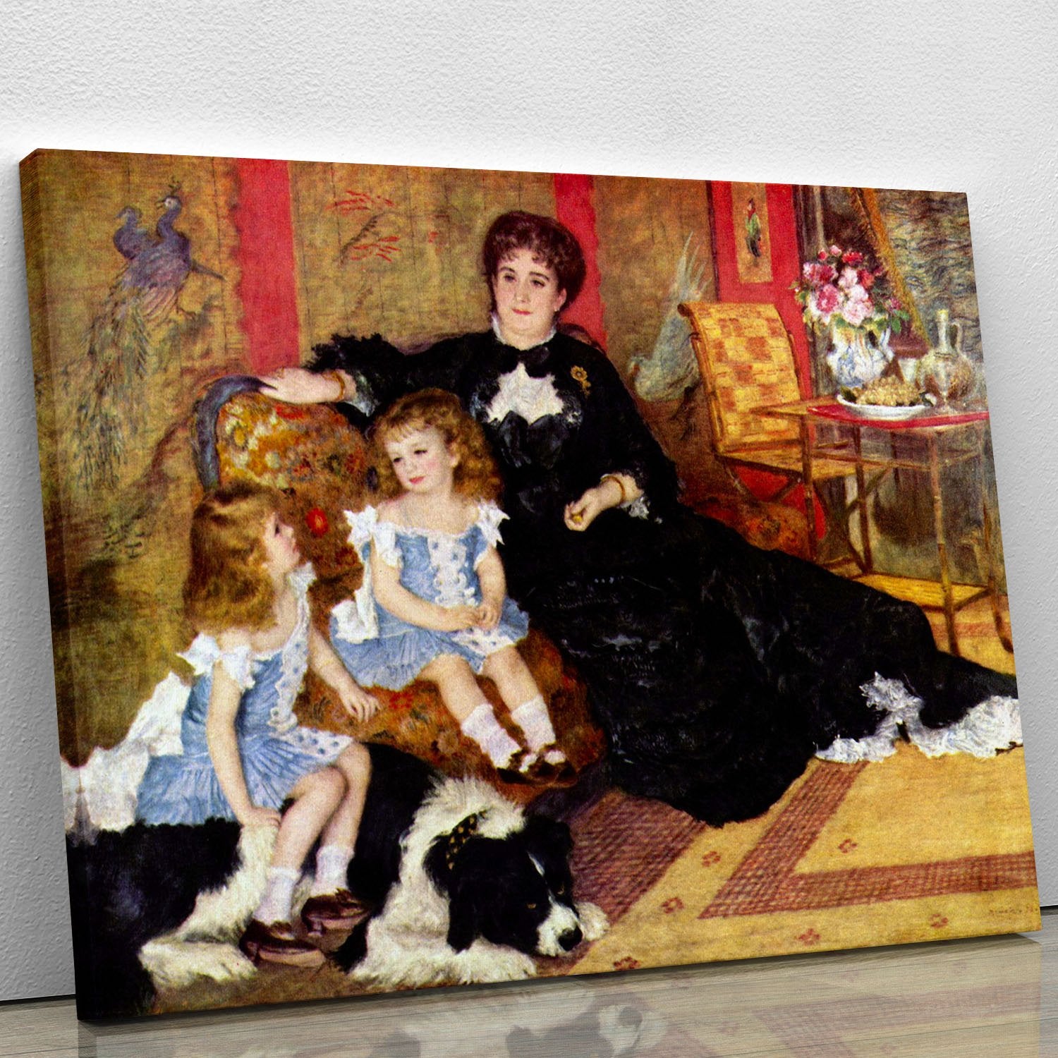 Portrait of the Mrs Charpentier and her children by Renoir Canvas Print or Poster