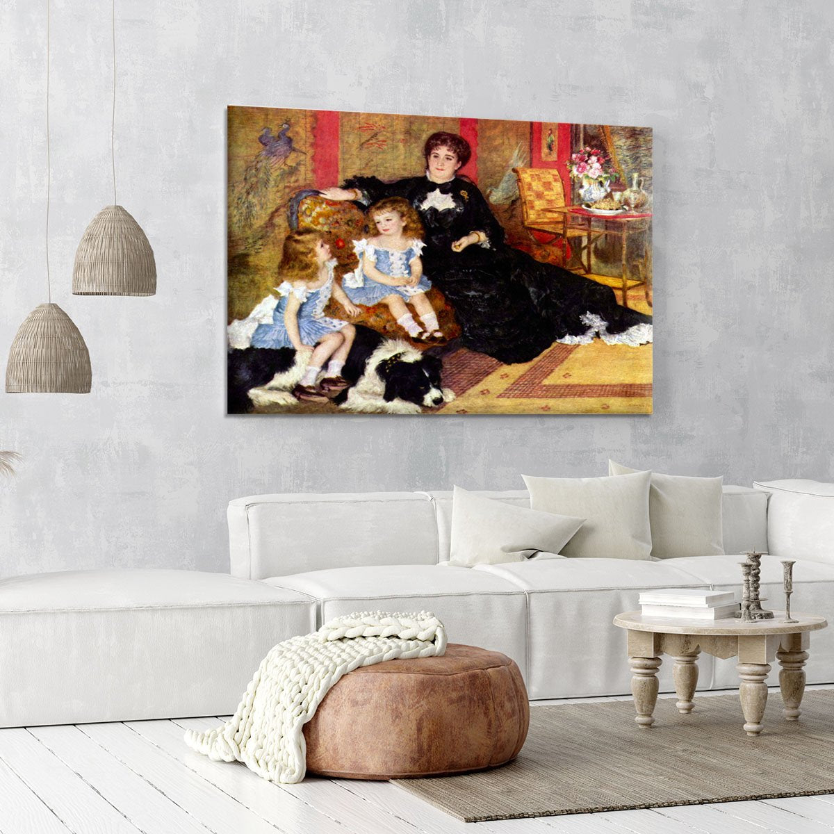 Portrait of the Mrs Charpentier and her children by Renoir Canvas Print or Poster