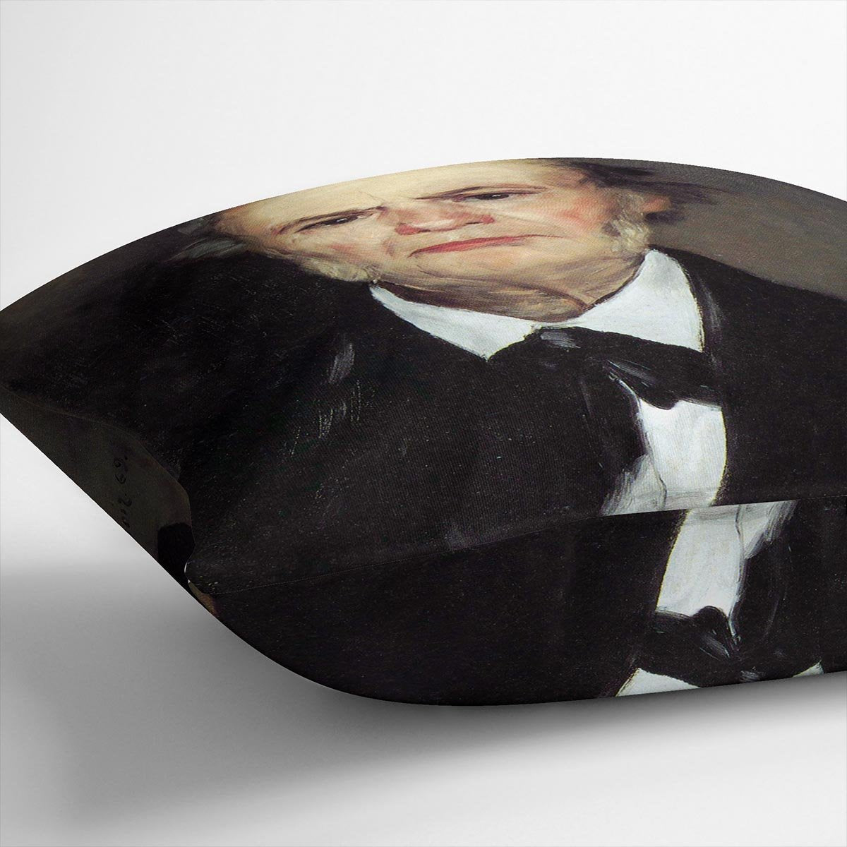 Portrait of the artists father Leonard Renoir by Renoir Throw Pillow