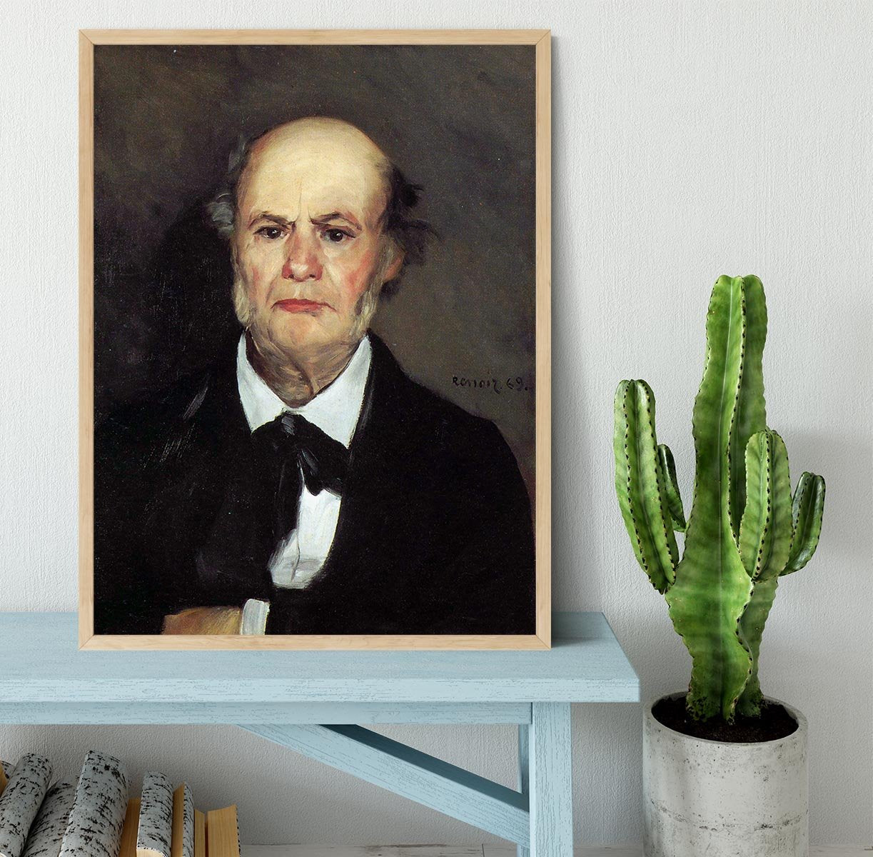 Portrait of the artists father Leonard Renoir by Renoir Framed Print - Canvas Art Rocks - 4