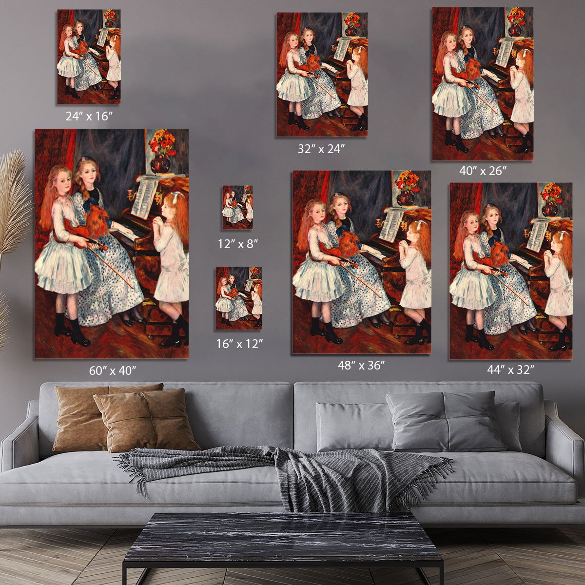 Portrait of the daughter of Catulle Mendes by Renoir Canvas Print or Poster