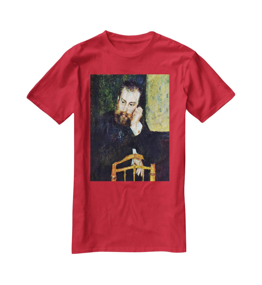 Portrait of the painter Alfred Sisley 1 by Renoir T-Shirt - Canvas Art Rocks - 4