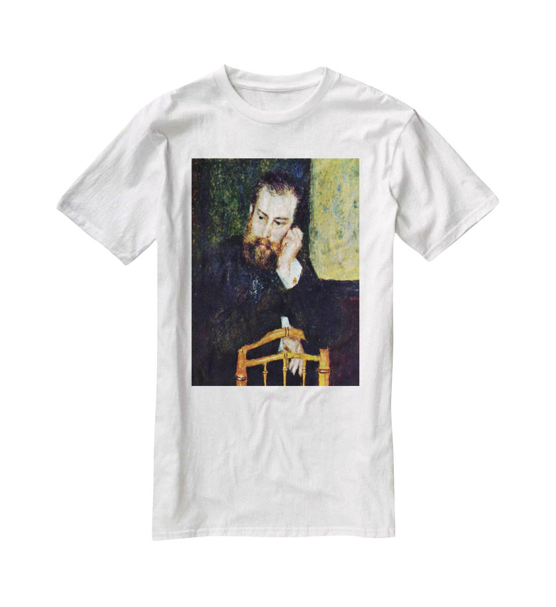 Portrait of the painter Alfred Sisley 1 by Renoir T-Shirt - Canvas Art Rocks - 5