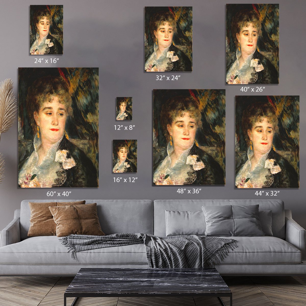 Portraits of Mme Charpentier by Renoir Canvas Print or Poster