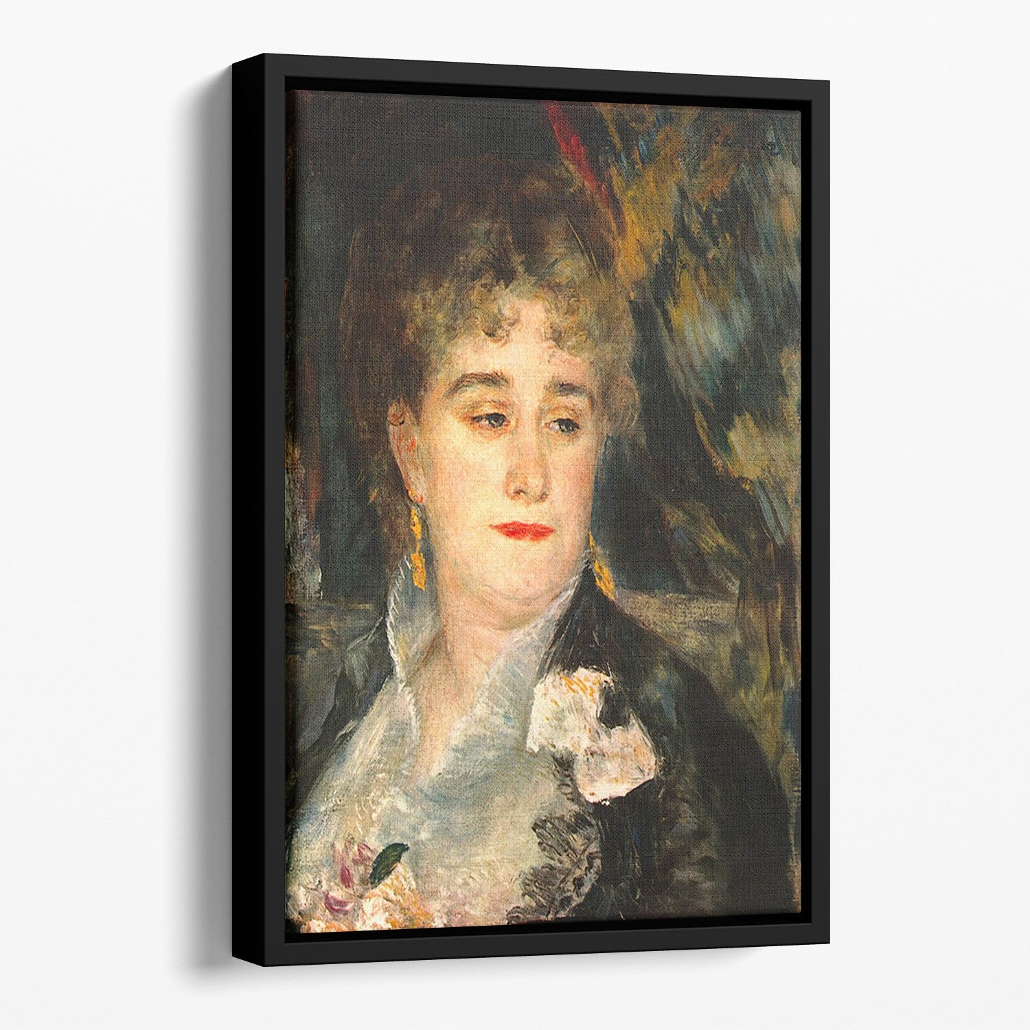 Portraits of Mme Charpentier by Renoir Floating Framed Canvas