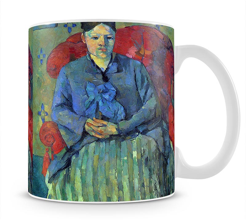 Potrait of Mme Cezanne in Red Armchair by Cezanne Mug - Canvas Art Rocks - 1