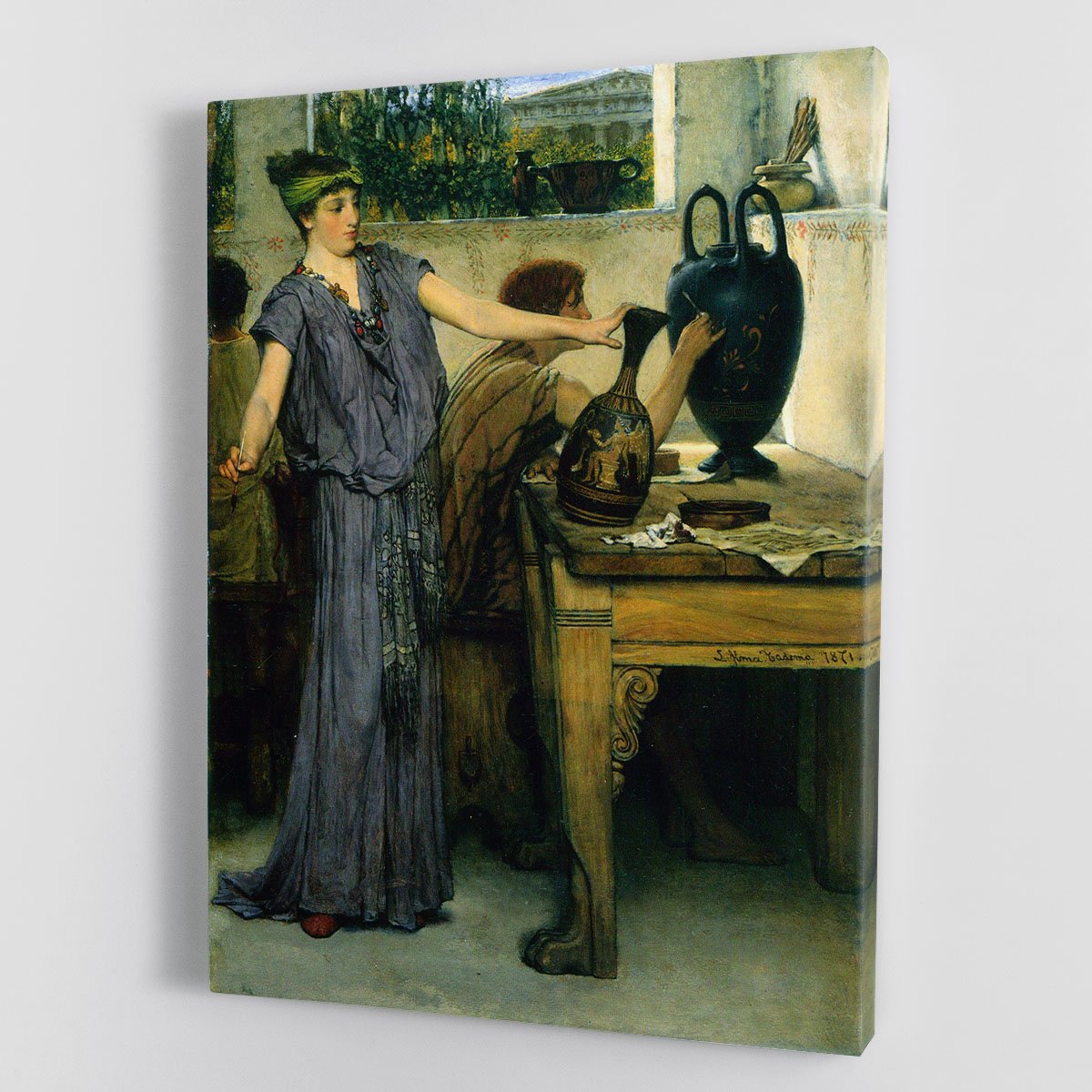 Pottery Painting by Alma Tadema Canvas Print or Poster