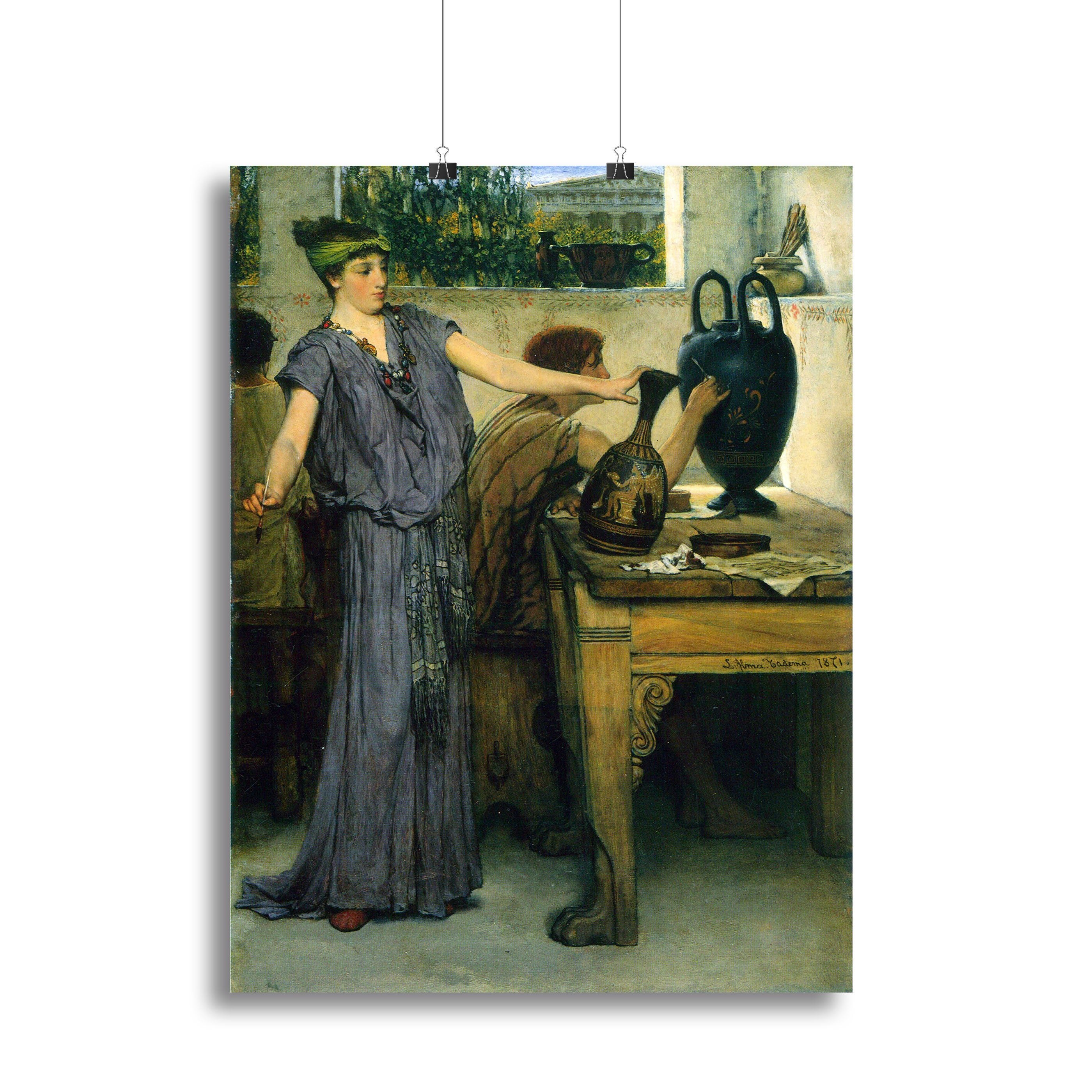 Pottery Painting by Alma Tadema Canvas Print or Poster