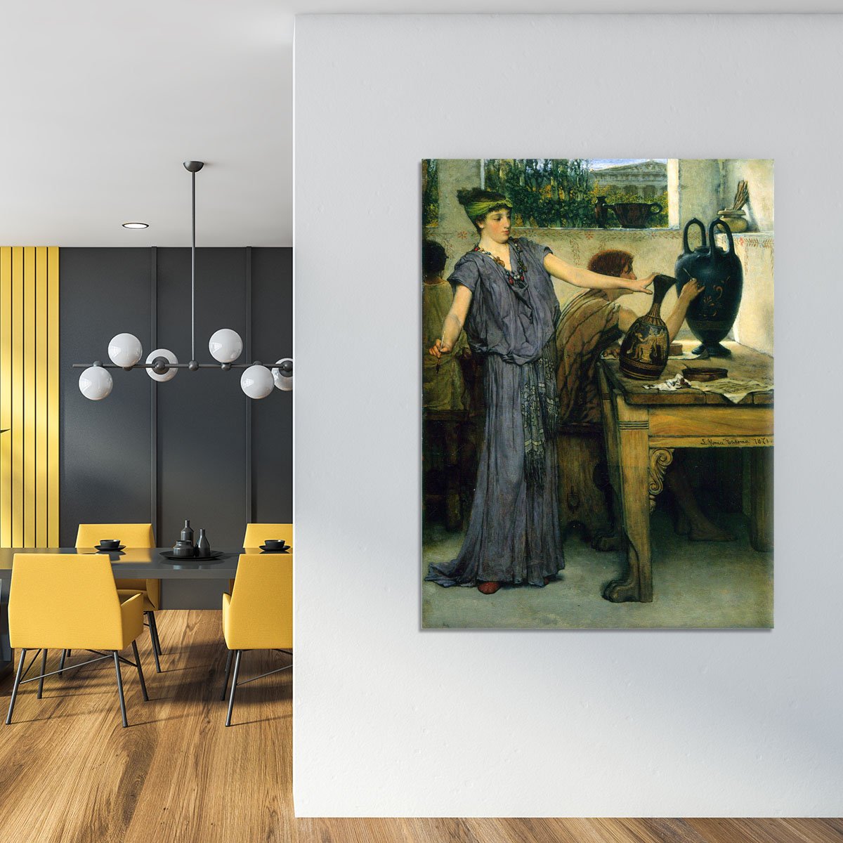 Pottery Painting by Alma Tadema Canvas Print or Poster