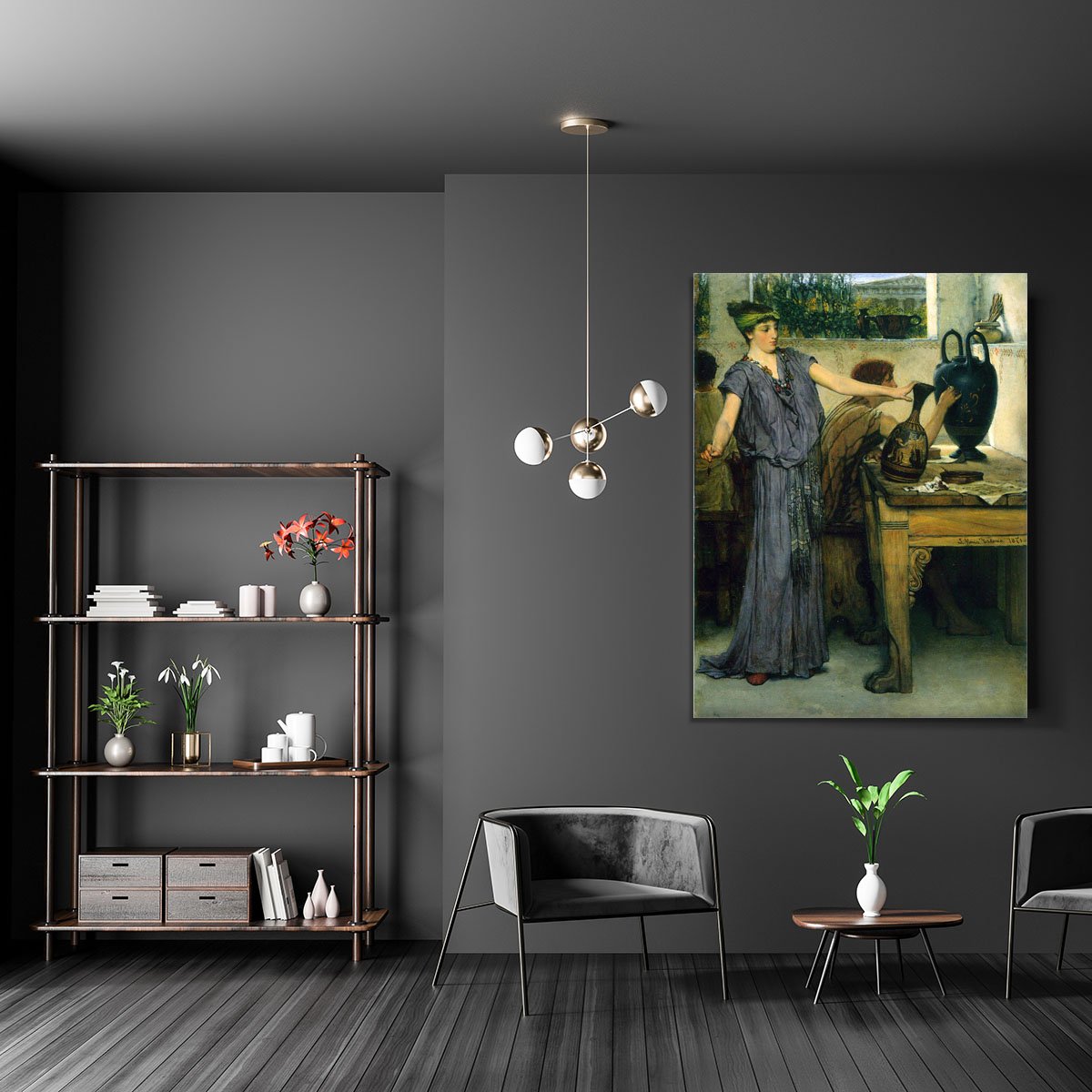 Pottery Painting by Alma Tadema Canvas Print or Poster