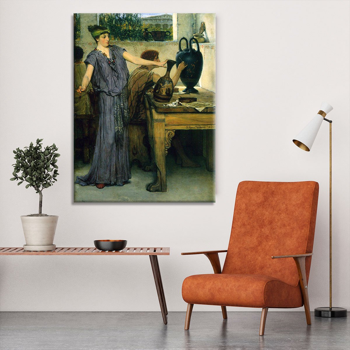 Pottery Painting by Alma Tadema Canvas Print or Poster