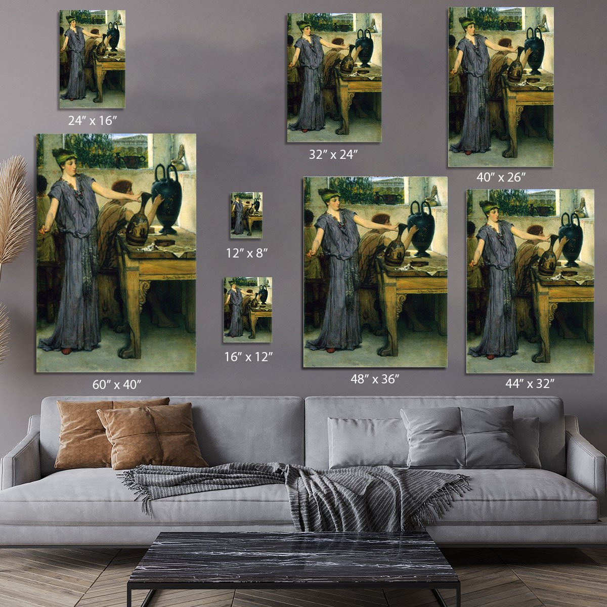 Pottery Painting by Alma Tadema Canvas Print or Poster