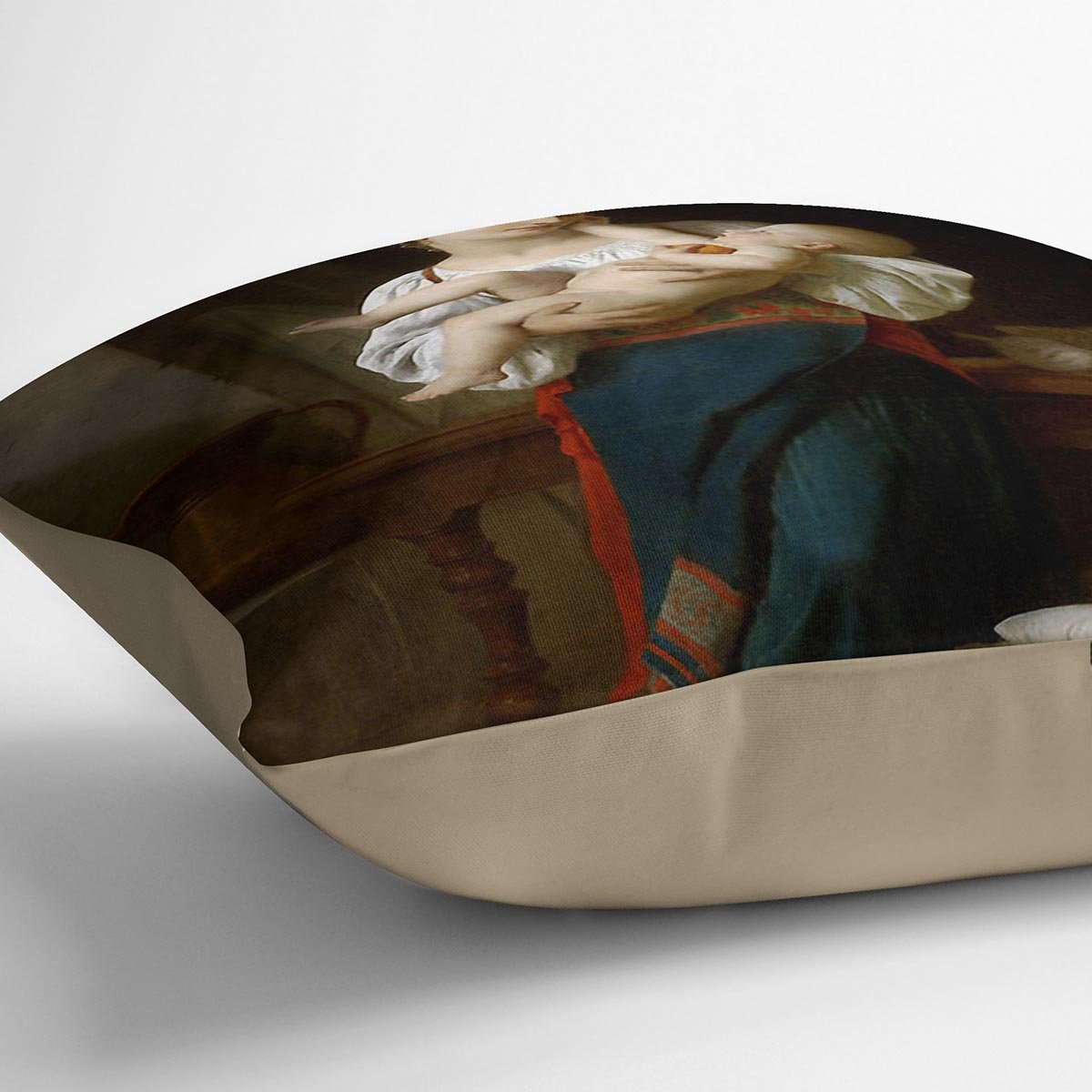 Premires Caresses By Bouguereau Throw Pillow
