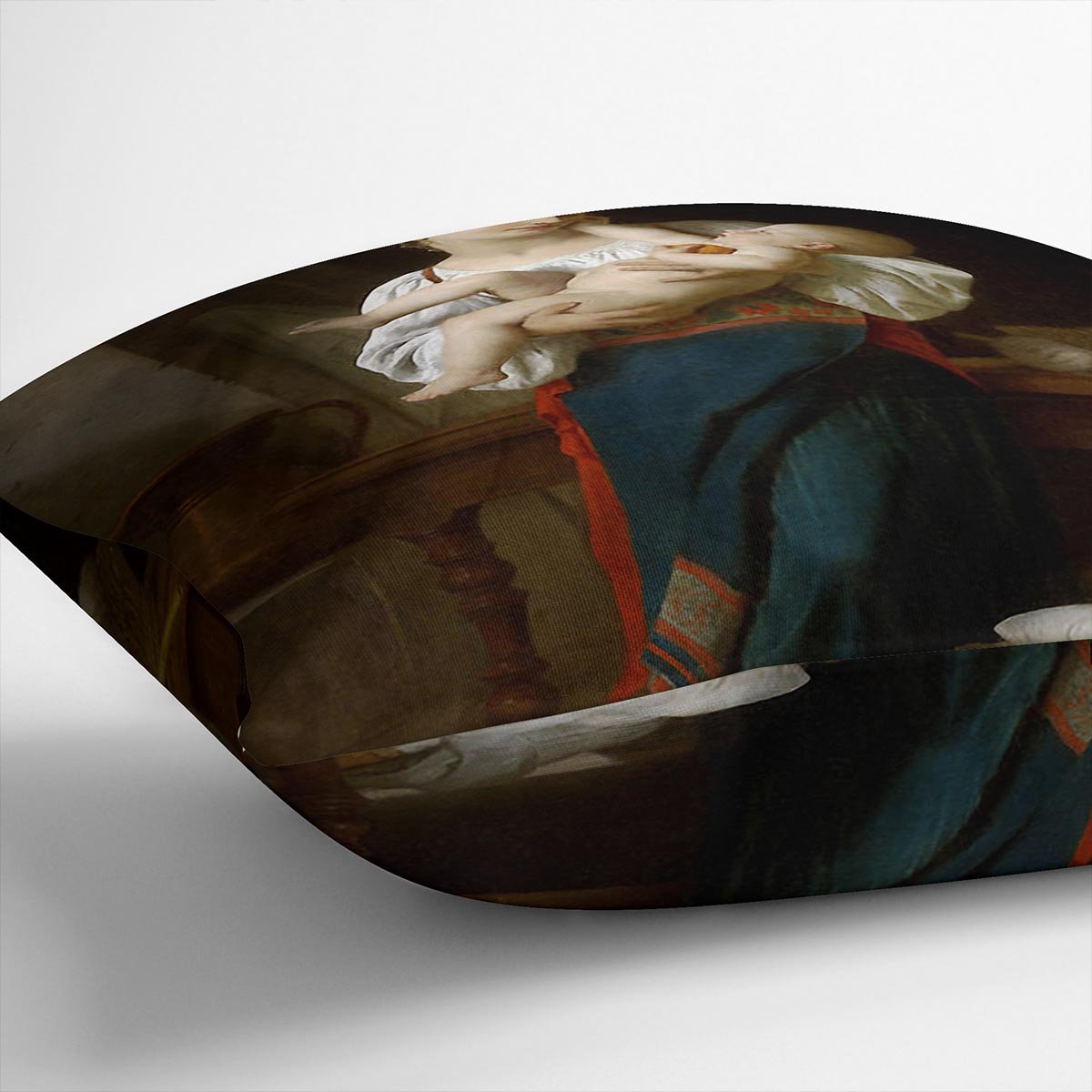 Premires Caresses By Bouguereau Throw Pillow