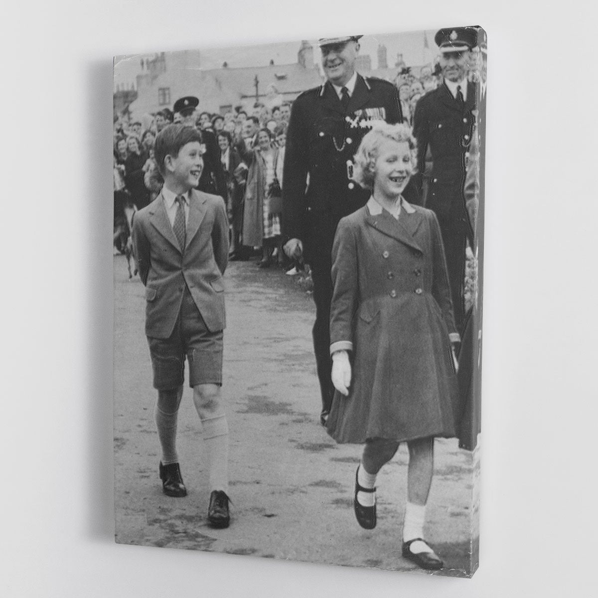 Prince Charles and Princess Anne as children Canvas Print or Poster