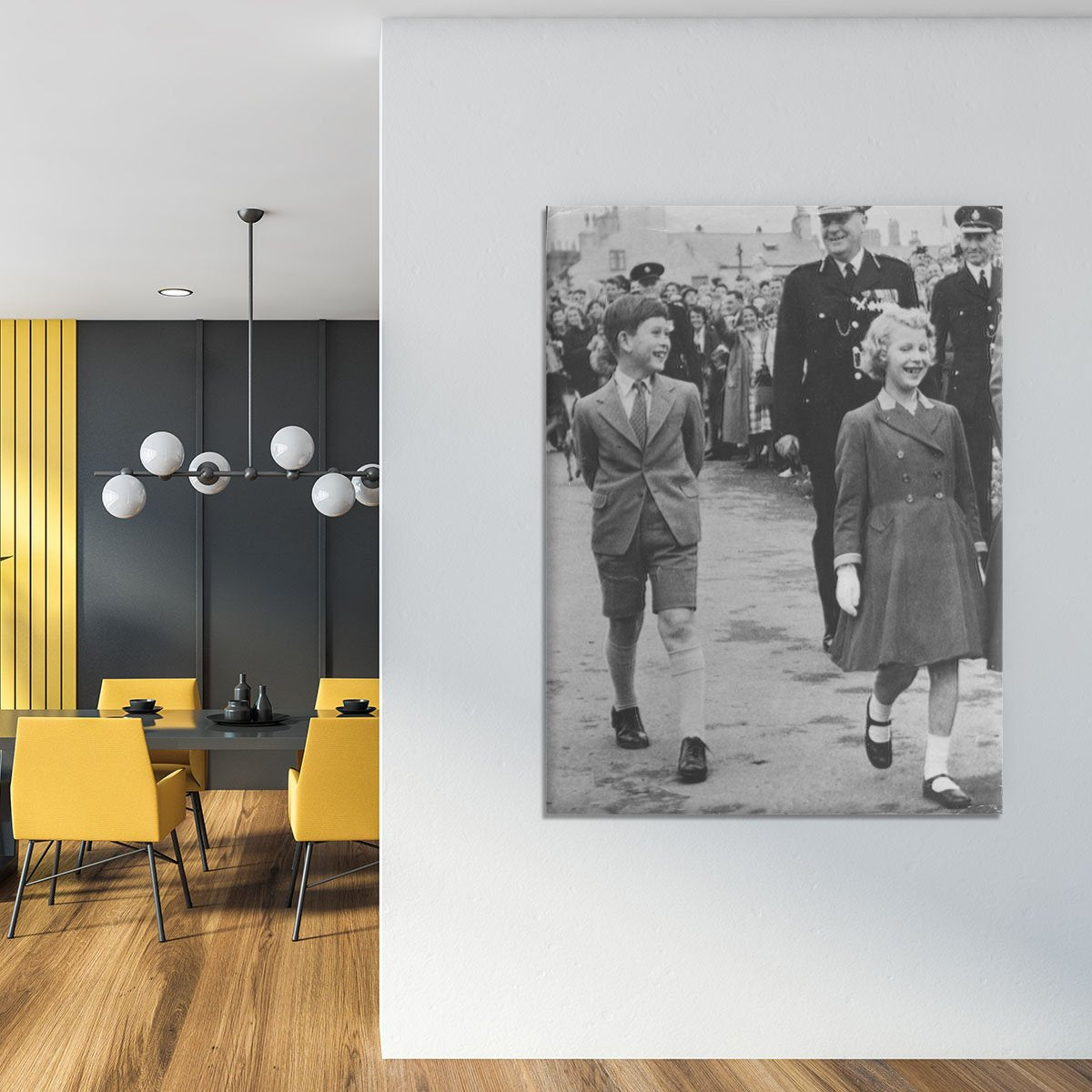 Prince Charles and Princess Anne as children Canvas Print or Poster