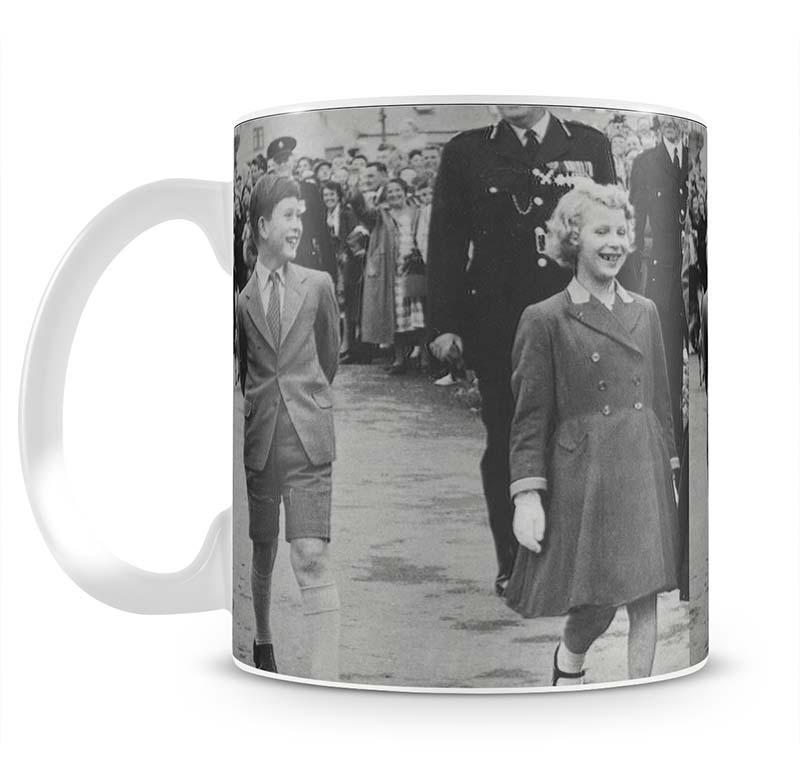 Prince Charles and Princess Anne as children Mug - Canvas Art Rocks - 2