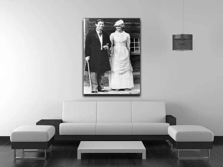 Prince Charles and Princess Diana at Fort Edmonton Canada Canvas Print or Poster - Canvas Art Rocks - 4