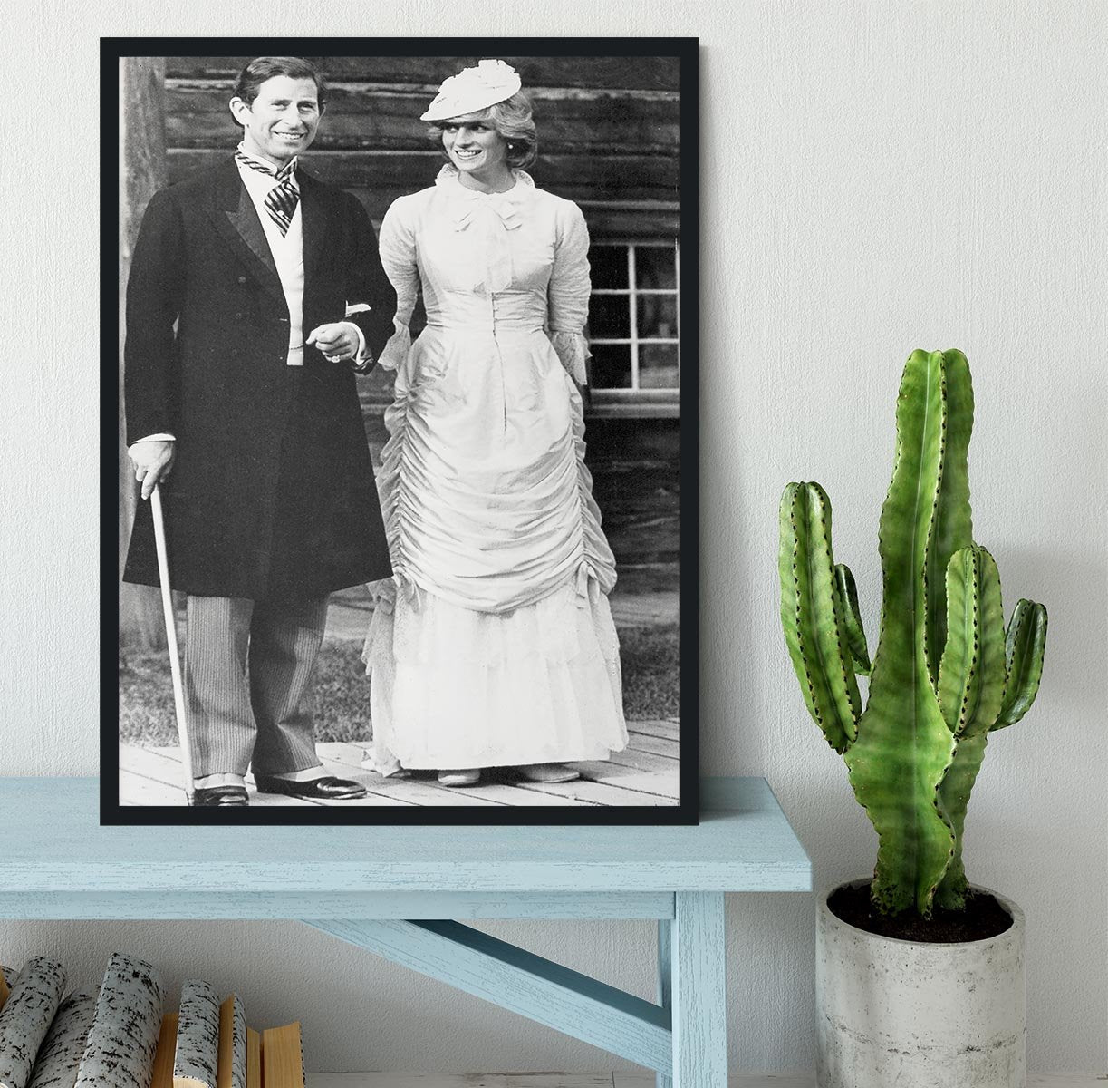 Prince Charles and Princess Diana at Fort Edmonton Canada Framed Print - Canvas Art Rocks - 2