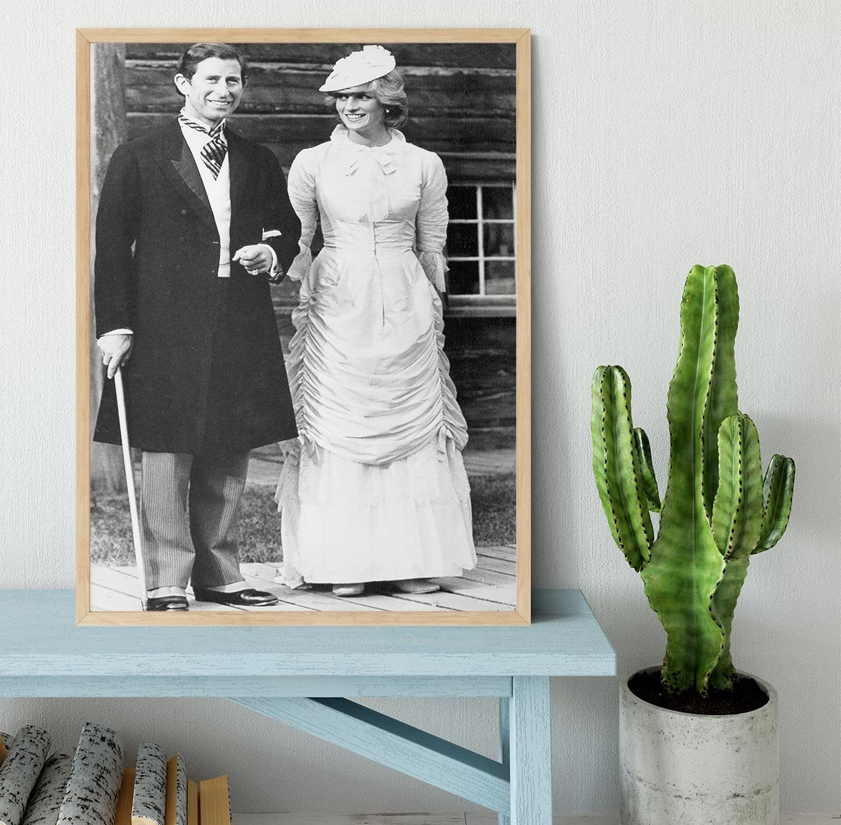 Prince Charles and Princess Diana at Fort Edmonton Canada Framed Print - Canvas Art Rocks - 4