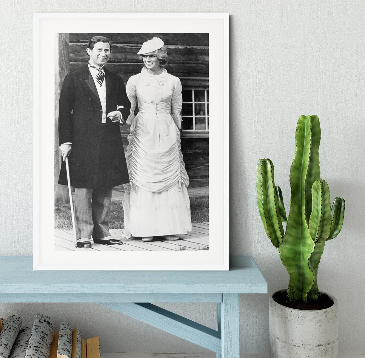 Prince Charles and Princess Diana at Fort Edmonton Canada Framed Print - Canvas Art Rocks - 5