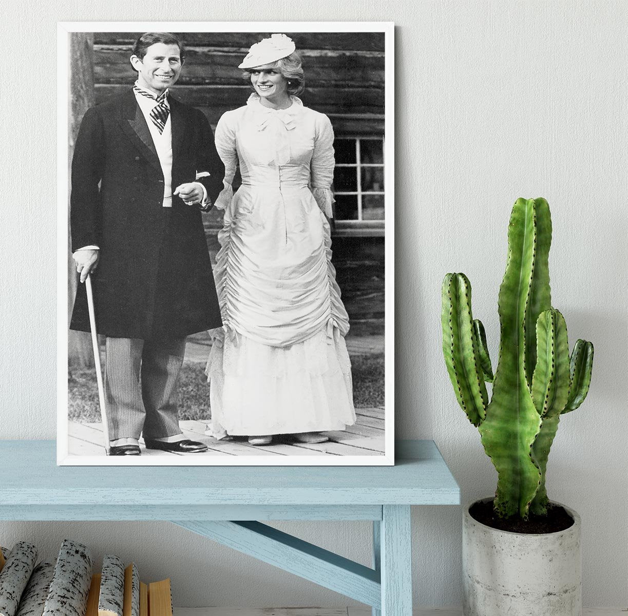Prince Charles and Princess Diana at Fort Edmonton Canada Framed Print - Canvas Art Rocks -6