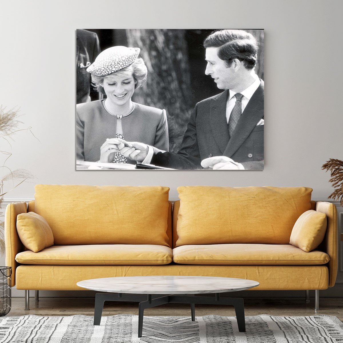 Prince Charles and Princess Diana in Vancouver Canada Canvas Print or Poster