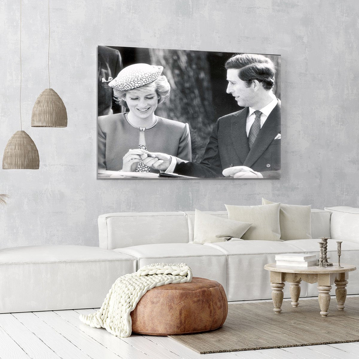 Prince Charles and Princess Diana in Vancouver Canada Canvas Print or Poster
