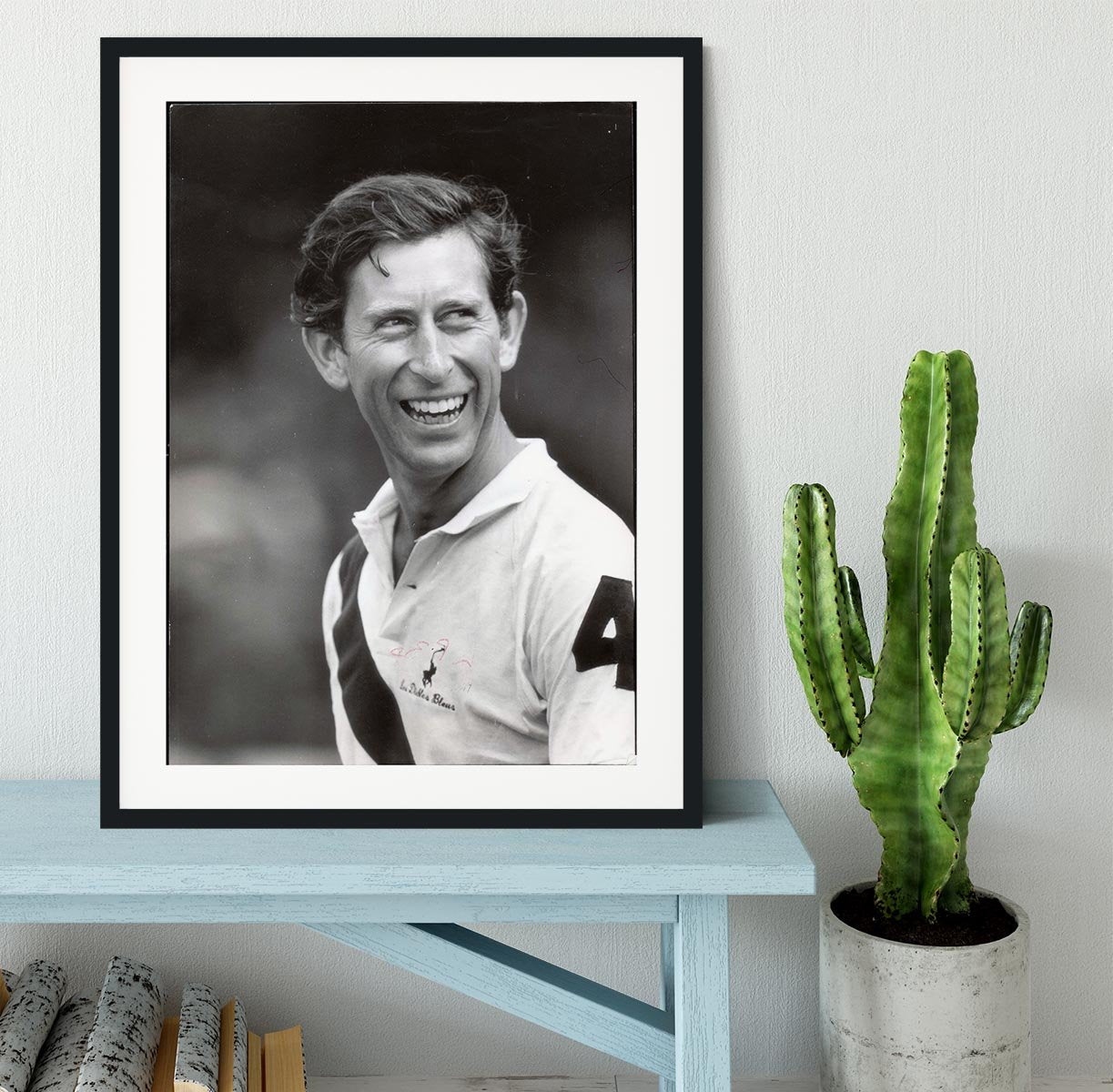 Prince Charles at New Years polo at Cowdray Park Framed Print - Canvas Art Rocks - 1