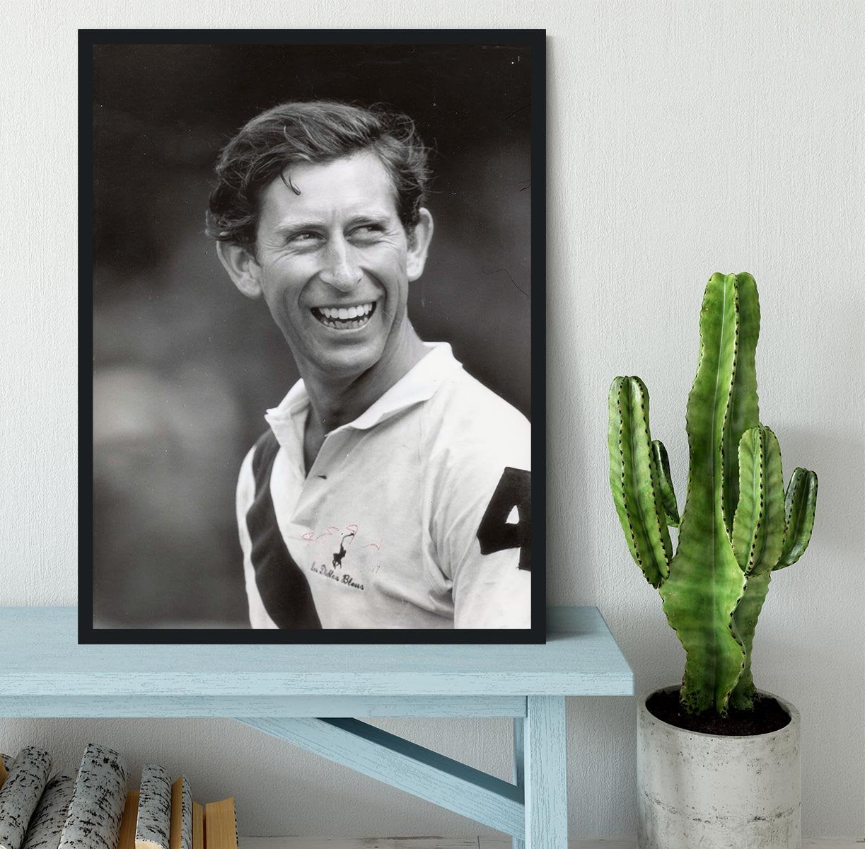 Prince Charles at New Years polo at Cowdray Park Framed Print - Canvas Art Rocks - 2