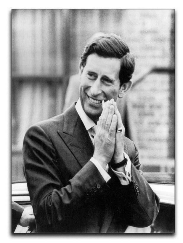 Prince Charles touring Handsworth outside Birmingham Canvas Print or Poster  - Canvas Art Rocks - 1