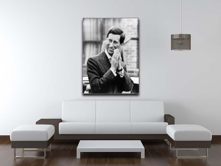 Prince Charles touring Handsworth outside Birmingham Canvas Print or Poster - Canvas Art Rocks - 4