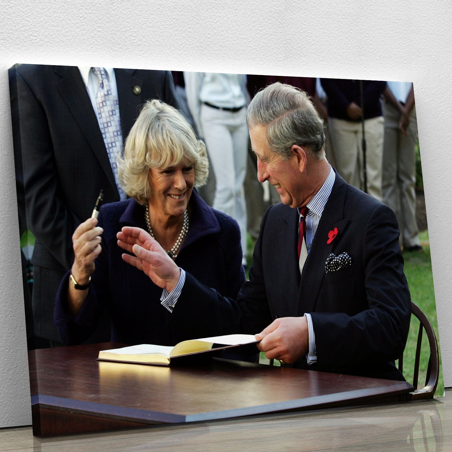 Prince Charles with Camilla in Washington DC Canvas Print or Poster