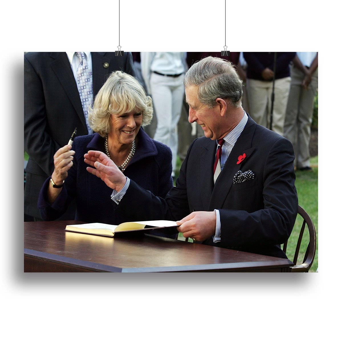 Prince Charles with Camilla in Washington DC Canvas Print or Poster