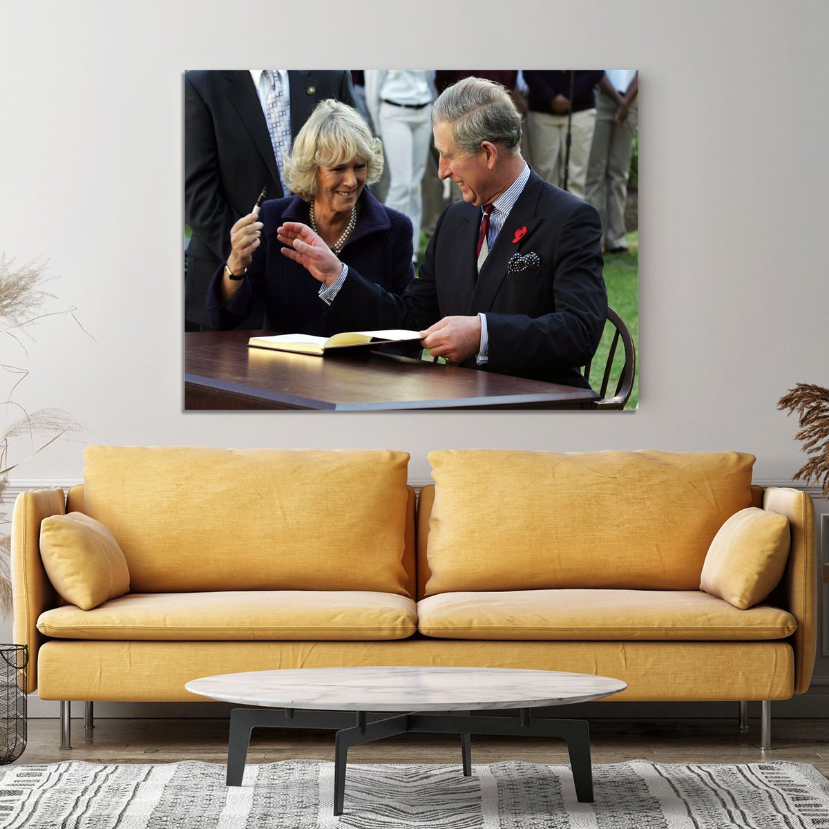 Prince Charles with Camilla in Washington DC Canvas Print or Poster