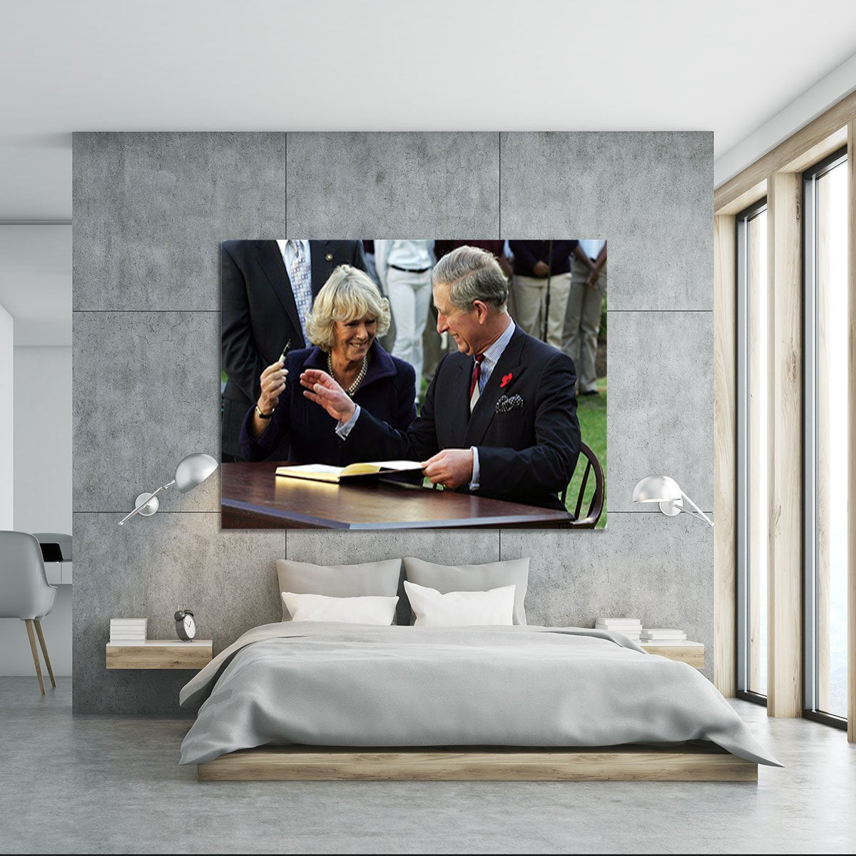 Prince Charles with Camilla in Washington DC Canvas Print or Poster