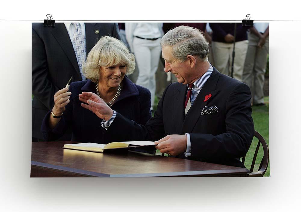 Prince Charles with Camilla in Washington DC Canvas Print or Poster - Canvas Art Rocks - 2