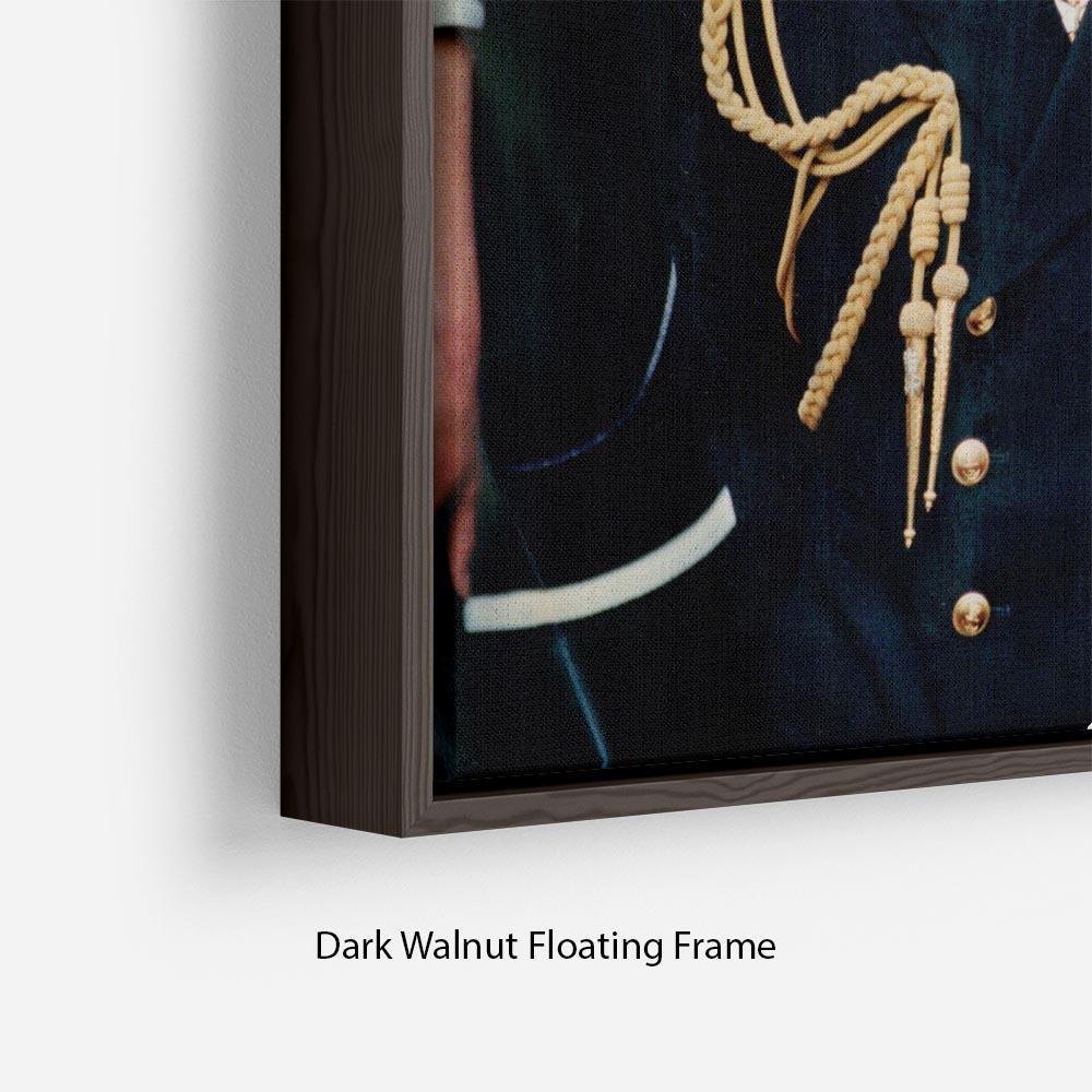 Prince Charles with Princess Diana British forces homecoming Floating Frame Canvas