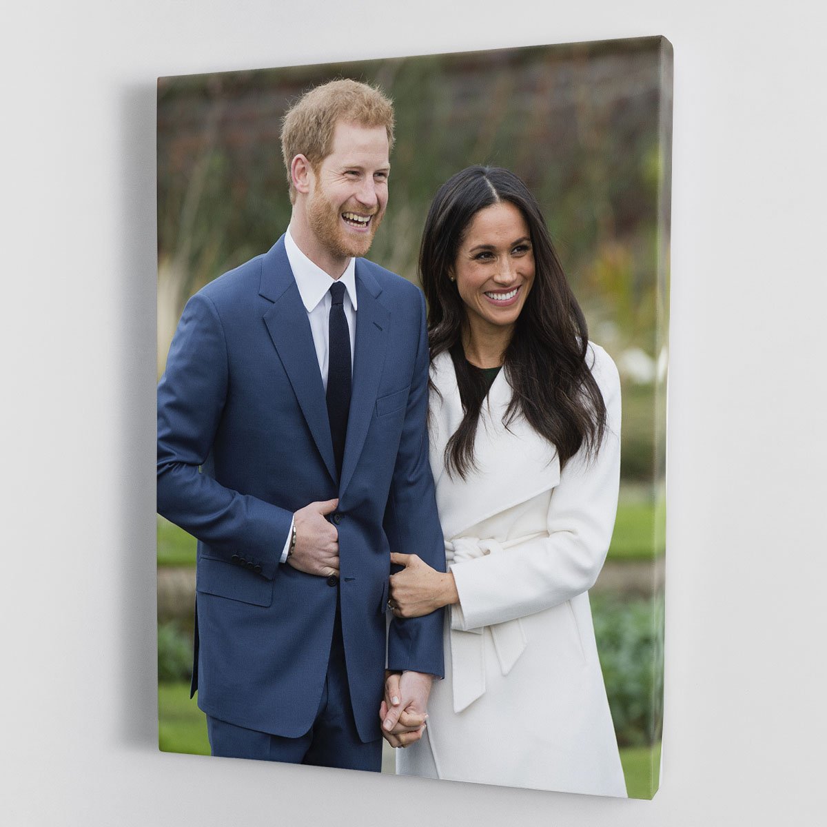 Prince Harry and fiance Meghan Markle announce their engagement Canvas Print or Poster