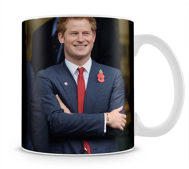 Prince Harry at the Rugby International Mug - Canvas Art Rocks - 1