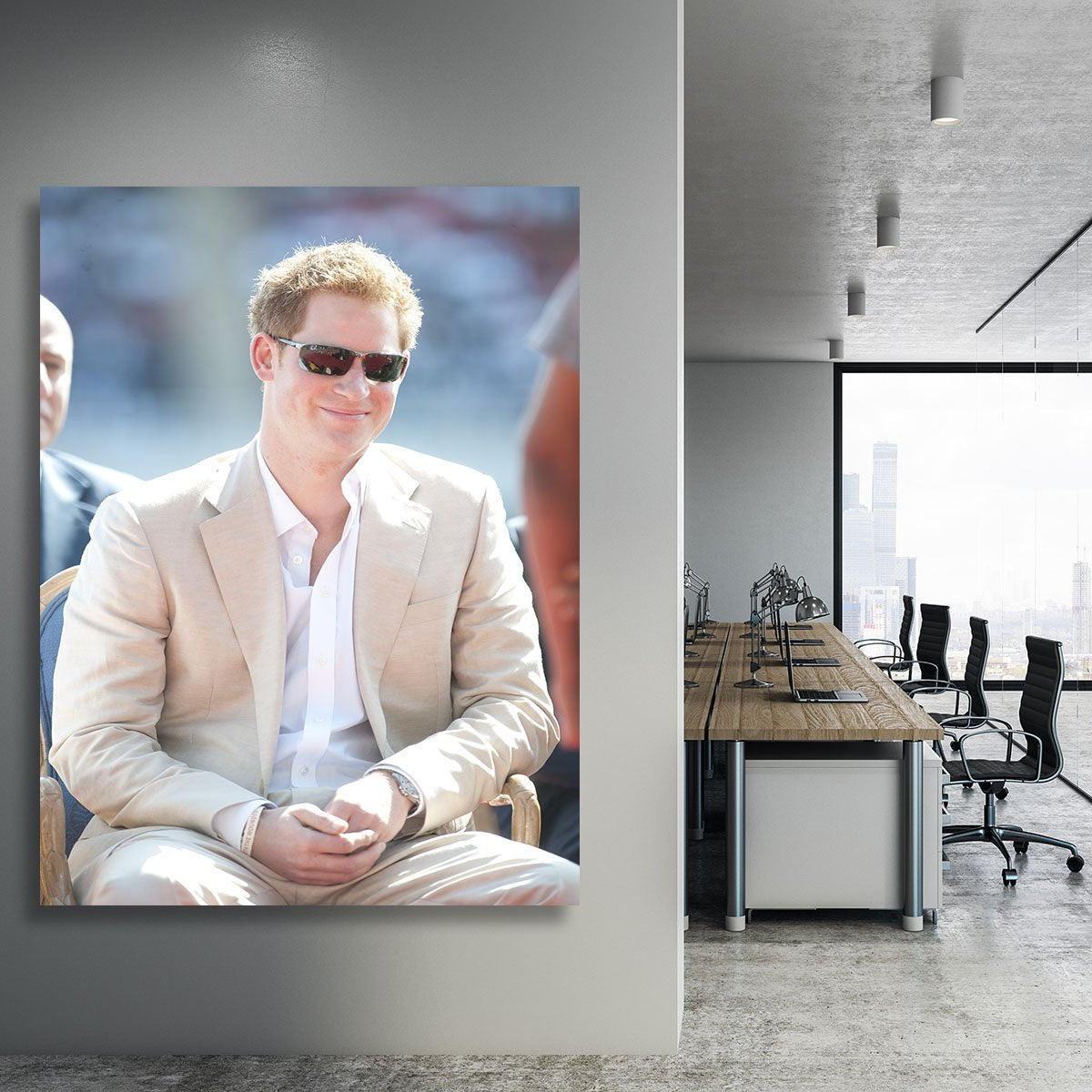 Prince Harry during the Diamond Jubilee tour in the Bahamas Canvas Print or Poster