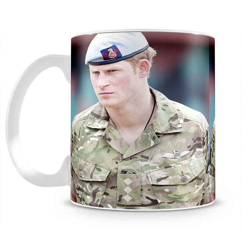 Prince Harry in uniform during a tour of Jamaica Mug - Canvas Art Rocks - 2