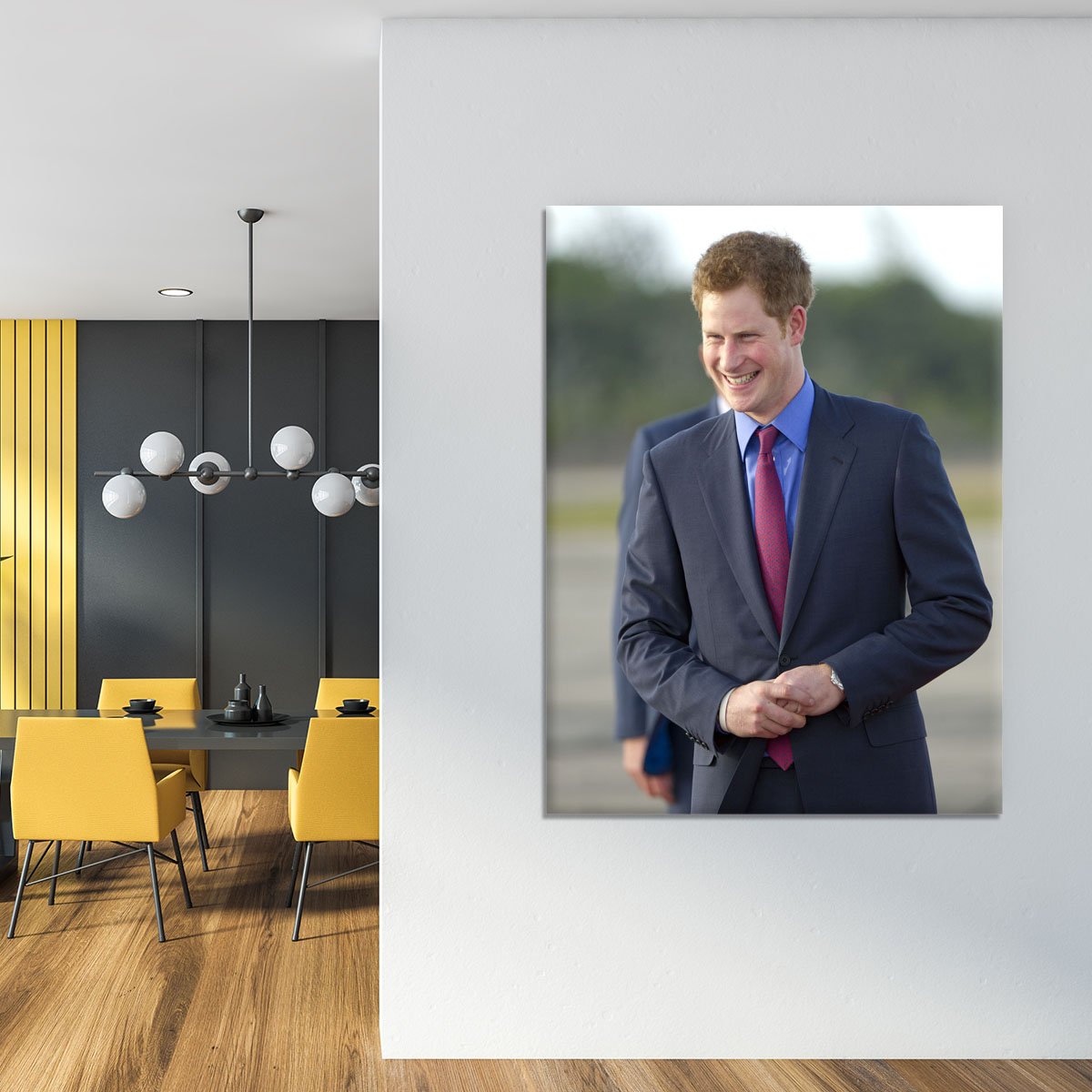 Prince Harry on a royal visit to Belize Canvas Print or Poster