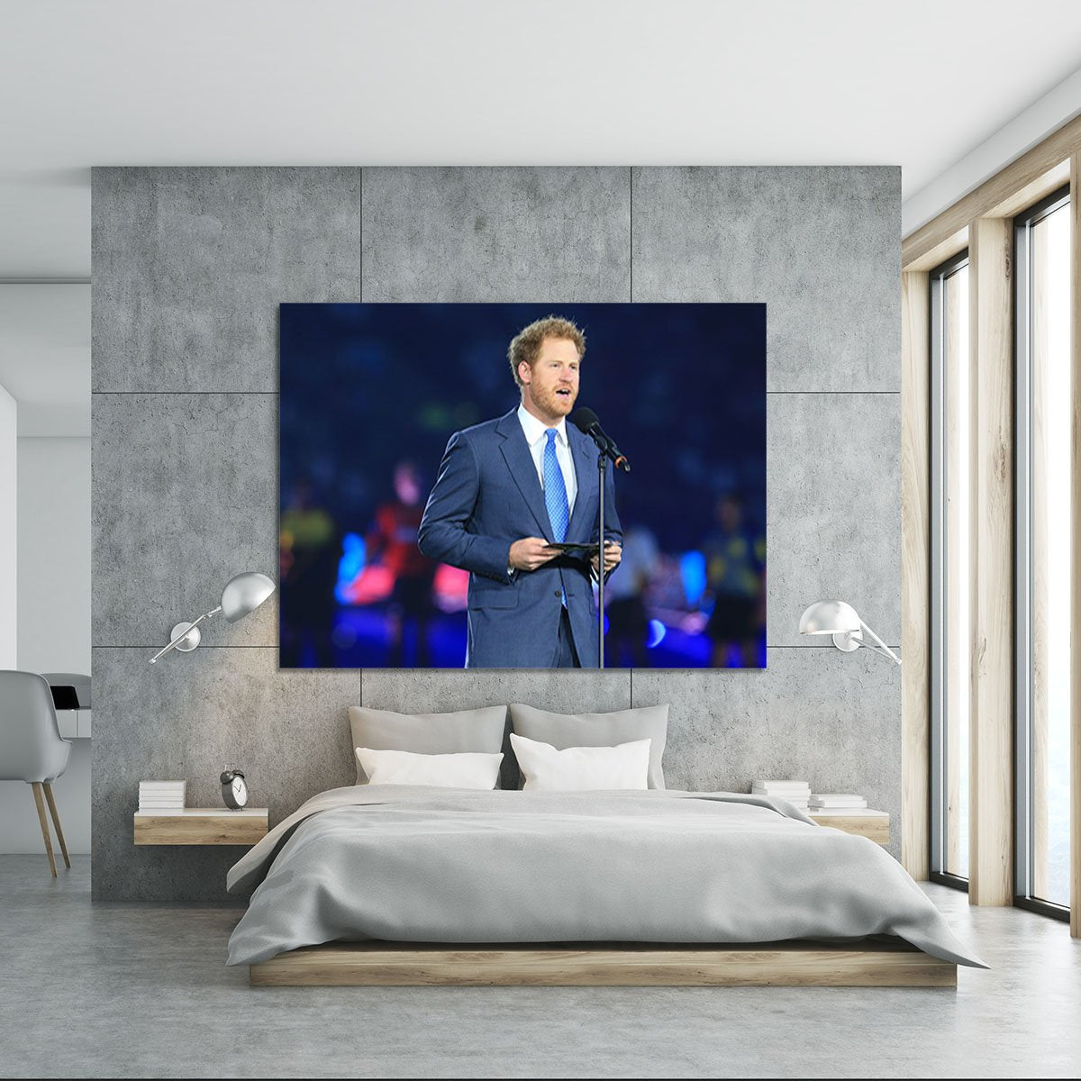Prince Harry opening the Rugby World Cup 2015 Canvas Print or Poster