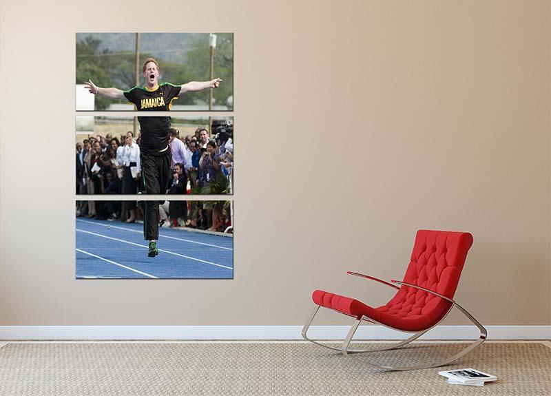 Prince Harry racing in Kingston Jamaica 3 Split Panel Canvas Print - Canvas Art Rocks - 2