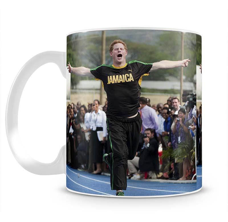 Prince Harry racing in Kingston Jamaica Mug - Canvas Art Rocks - 2
